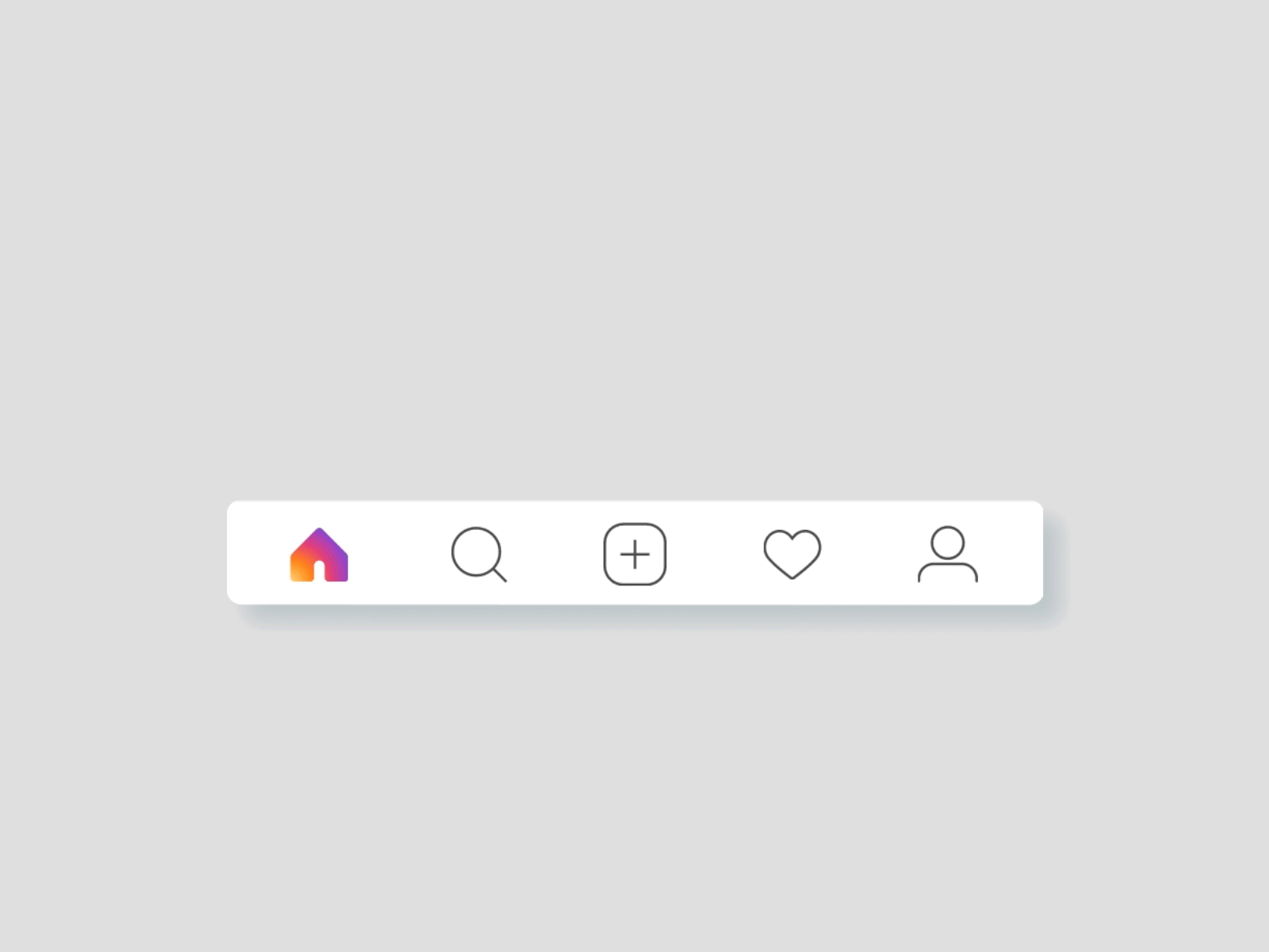 Instagram Navigation Bar Concept