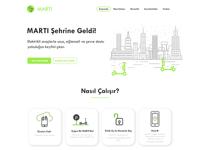 Martı Redesign Landing Page Concept