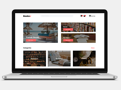 Booksv E-commerce Website Design