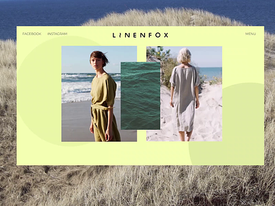 LinenFox - Clothing Brand adobe after effects adobe aftereffects animation clothing clothing brand clothing company clothing design design homepage linen ui ux