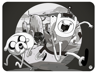 Adventure Time adventure time cartoon cartoon network design finn and jake flat design flat illustration flatdesign illustraion illustration