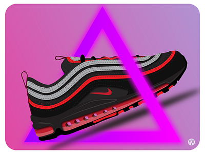 Nike Air Max 97 design flat design flat illustration flatdesign illustration nike nike air max nike air max 97