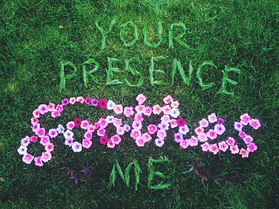 Lettering Language of Flowers dimensional type floral flowers handcrafted lettering petunia