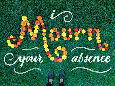 Lettering Language of Flowers