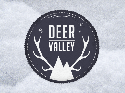 deer valley v2 antlers deer identity logo utah