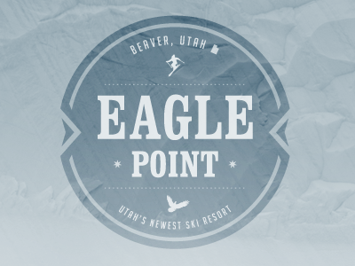 ski utah: eagle point logo skiing utah