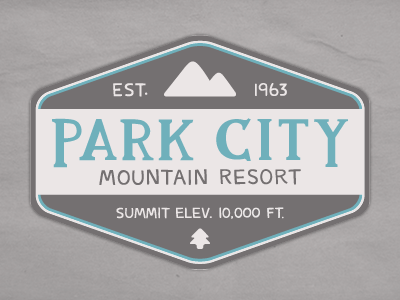 ski utah: park city lettering logo pine skiing mountain utah