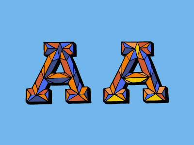 Two A's a custom hand lettering lettering