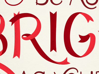 Ribbon Lettering