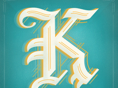 Typefight K blackletter k lettering typefight