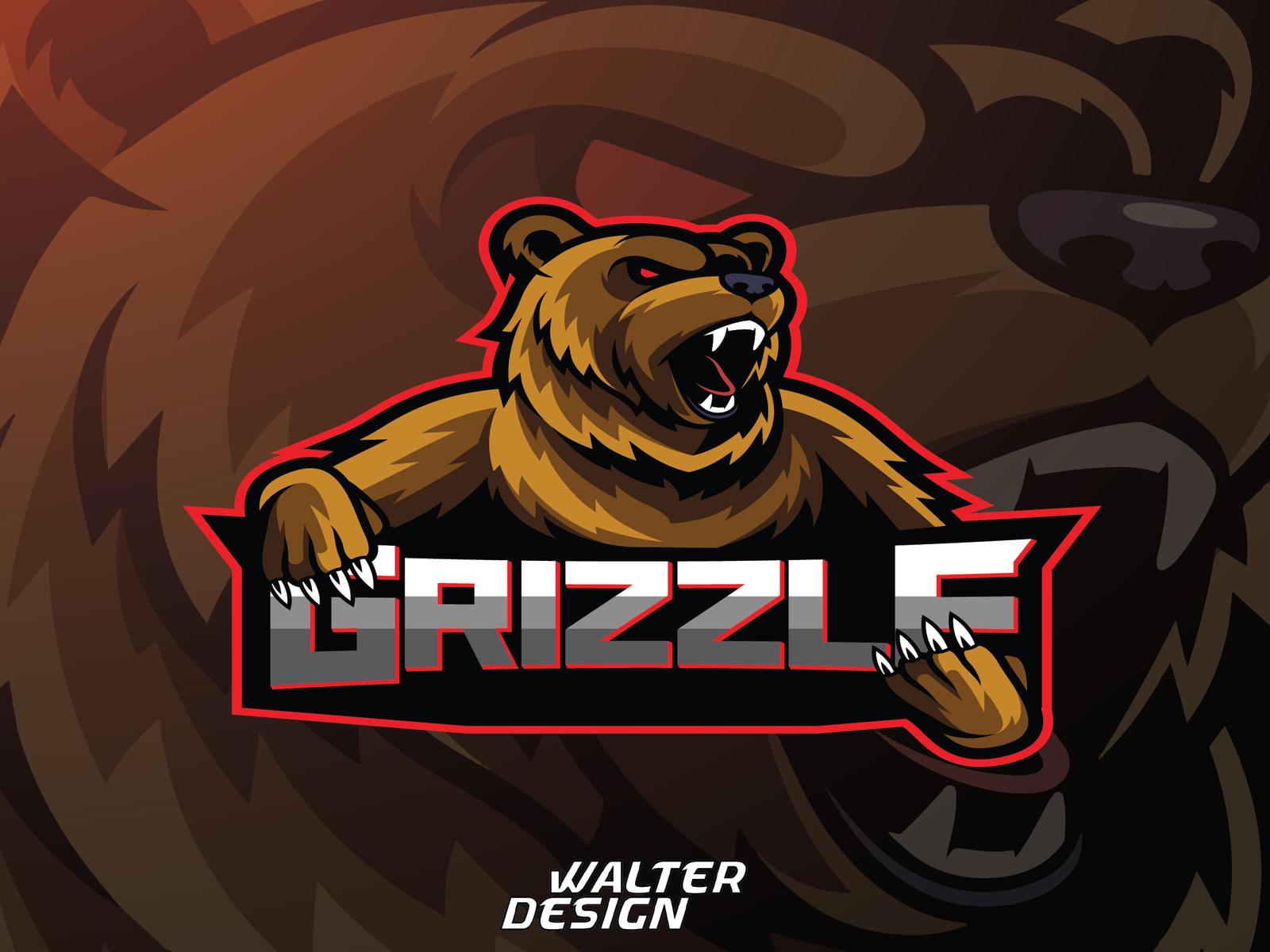 Bear Gaming Logo by Walter on Dribbble