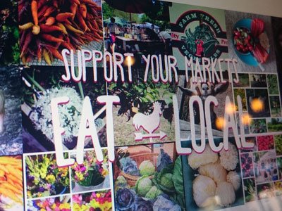 Eat local banner design eat local farmers markets local turnip ui