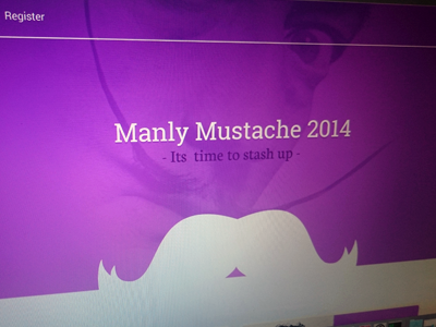 Manly Mustache Site dali design development django movember