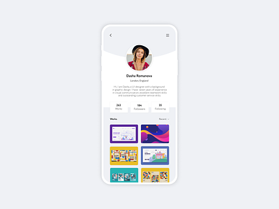 Daily UI 006 – User Profile app application daily ui daily ui challenge design interface mobile mobile app profile page social media ui user profile ux