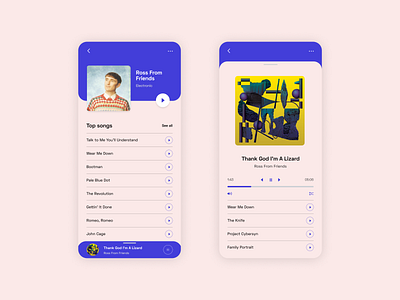 Daily UI 009 – Music Player app application daily ui daily ui challenge design interface mobile mobile app music music player player soundcloud spotify ui ux