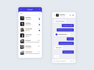 Daily UI – 013 Direct Messaging