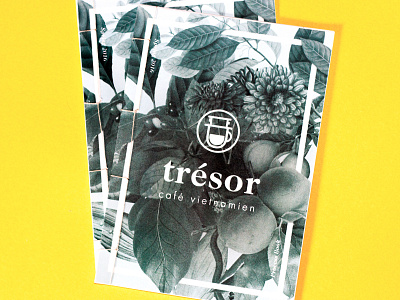 trésor · logo development book branding coffee foliage layers logo plants process