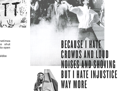 Why Protest? grayscale print protest resist zine