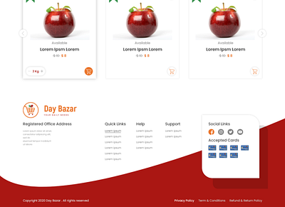 Ecommerce Footer app e commerce design ecommerce ecommerce app icon typography web