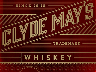 Clyde May's Whiskey Bottle