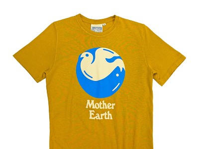 Earth Day T-shirt Collab with Jungmaven apparel graphics austin texas earth earth day graphic design hippy illustration jungmaven screenprint typography