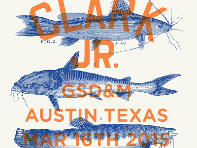 Gary Clark Jr. Poster band blues catfish design gsdm illustration swsx