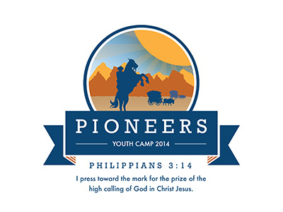 Youth Camp Logo christian color logo pioneer pioneering youth