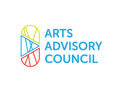 Arts Advisory Council Logo art arts color colorful council line lines logo type typography