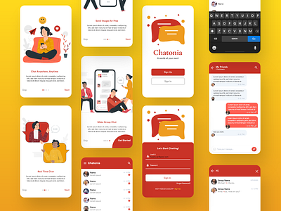 Chat App UI Design app chat chatting design designing ui ui challenge ux