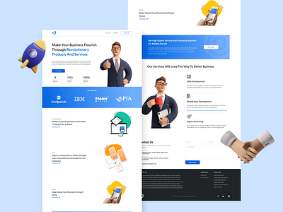 Design Agency Landing Page agency branding design homepage landing page uiux ux