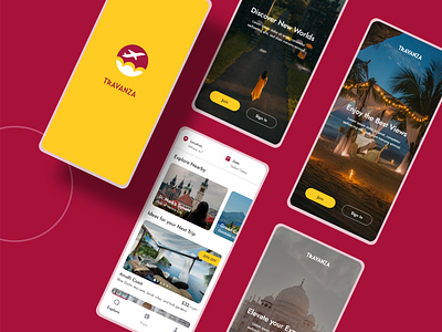 Vacation Rental App app design destination mobile onboarding rental service travel trip uidesign vacation