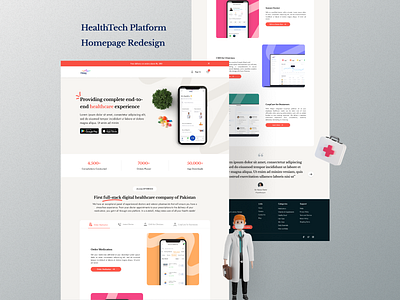 HealthTech Website Redesign - Case Study