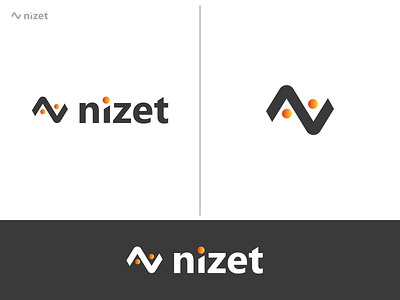 Nizet LOGO Design app branding design flat graphics icon logo logo graphics design identity minimal typography