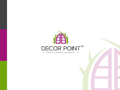 Décor Point best logo brand identity branding business logo decor flat logo logo logo graphics design identity logo mark symbol logo trends 2020 logotype minimal tree typography vector