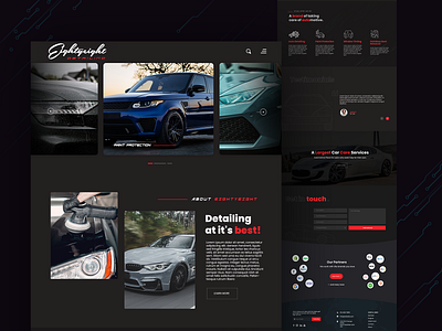 Automotive Industry/Car painting Services website Design automobile page design automobile website automotive automotive painting services automotive web design automotive website car painting services car website car website design landing page psd template vehicle vehicle website web design website website concept website design website template website ui