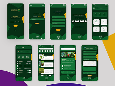 Agriculture Project Mobile Apps Design