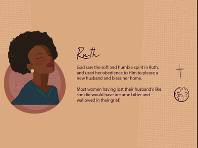 Ruth, wife, daughter and obedient abstract ai bible art blacklivesmatter blm change culture different girlpower illustration jesus love people peoplematter vector illustration vectors woman women women empowerment yass queen
