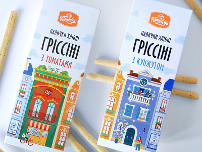 Packaging for grissini Rumianec™