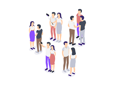 People download free group illustration isometric people svg users vector