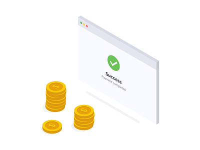 Payment completed check coins completed download finance fintech free illustration isometric money payment payment completed svg vector