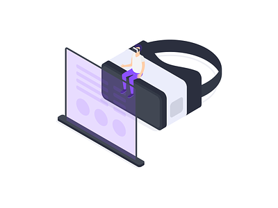 Virtual reality download free illustration isometric svg vector virtual reality vr