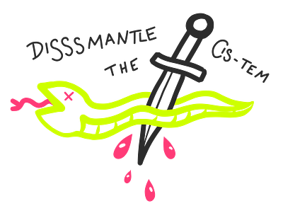 Anti-system snake adobe art design digital art feminist illustration vector