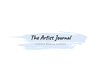 The Artist Journal Text Banner adobe banner banner design branding design icon ipad pro logo typography vector