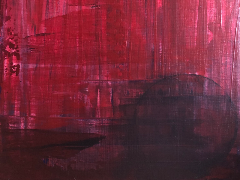 Low dark moody painting fine art surreal art abstract painting
