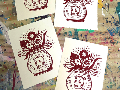 Dead Flowers Silkscreen Prints