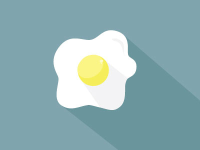 I never have time for breakfast. egg icon illustration vector