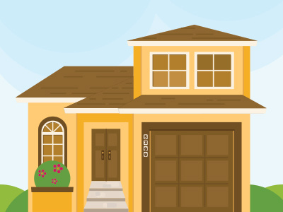 My Parents House home house illustration vector