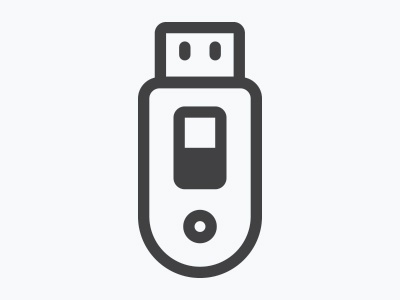 Usb Icon computer design icon illustration line technology usb vector