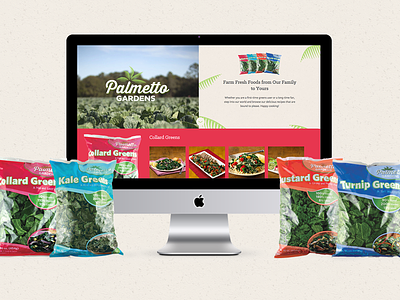 Palmetto Gardens Micro Site food greens palmetto gardens product website