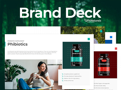 Brand Deck bottle label branddeck branding catalog health package design product catalog
